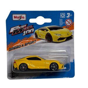 Maisto Fresh Metal Toyota Supra 2208 Speed & Sport Yellow Diecast New